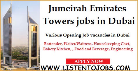 Latest Job Vacancies in Jumeirah Emirates Group| Any Graduate/ Any Degree / Diploma / ITI | Btech | MBA | +2 | Post Graduates  | Dubai-UAE