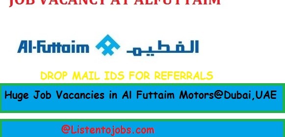 Huge Job Vacancies in Al Futtaim Motors@Dubai,UAE