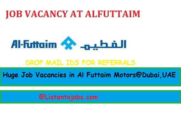 Huge Job Vacancies in Al Futtaim Motors@Dubai,UAE