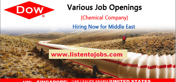 Latest Job Vacancies in Dow| Any Graduate/ Any Degree / Diploma / ITI |Btech | MBA | +2 | Post Graduates  | UAE,Saudi Arabia,India,UK