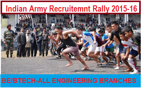 Indian Army Recruitment Notification 2015|Officers – BE/ B.Tech – All Core Engineering Branches |  December 2015 – January 2016@Across India