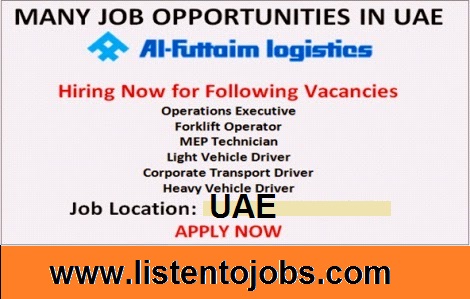 Latest Job Vacancies in Al-Futtaim Logistics | Any Graduate/ Any Degree / Diploma / ITI |Btech | MBA | +2 | Post Graduates | UAE