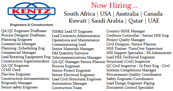 Huge Latest Job Vacancies Kentz@Australia,South Africa,Saudi Arabia,Canada,Kuwait,Philippines