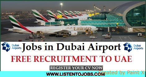 Huge Latest Job Vacancies in Dubai Airport@Dubai ,UAE [Register your CV now ]
