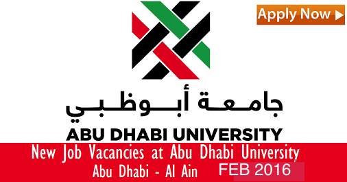 Huge Latest Job Vacancies in Abu Dhabi University@Abu Dhabi,UAE
