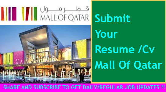 Submit Your Resume /Cv @Mall Of Qatar