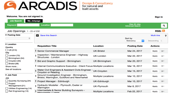 Latest Job Vacancies in Arcadis | Any Graduate/ Any Degree / Diploma / ITI |Btech | MBA | +2 | Post Graduates | UAE,Qatar ,Doha,Saudi Arabia