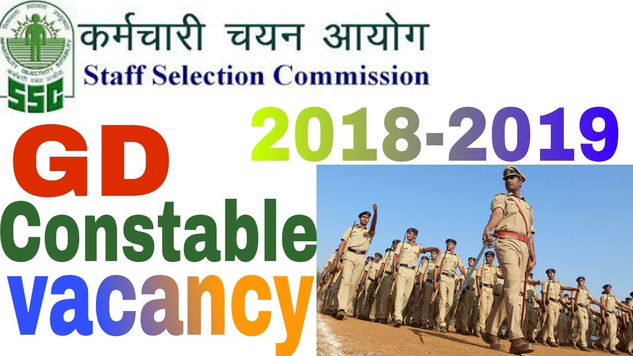 SSC Constable Recruitment 2018 | 10th Pass| 54953 Vacancy | Across India | Apply Now